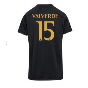 Maillot de foot Real Madrid Federico Valverde #15 Troisième Femmes 2023-24 Manches Courte